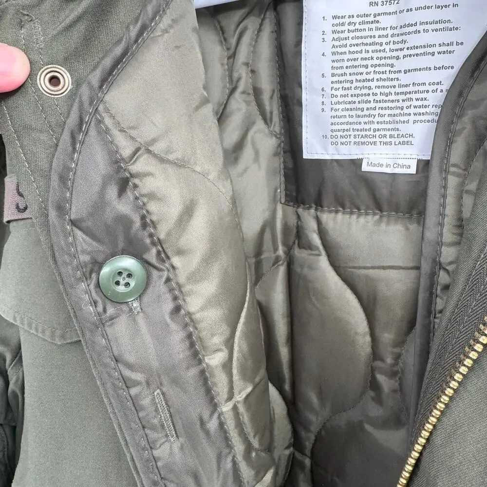 Rothco Metal Gear‎ Field Jacket M-65 Mens Large Green Solid Snake Foxhound SFG